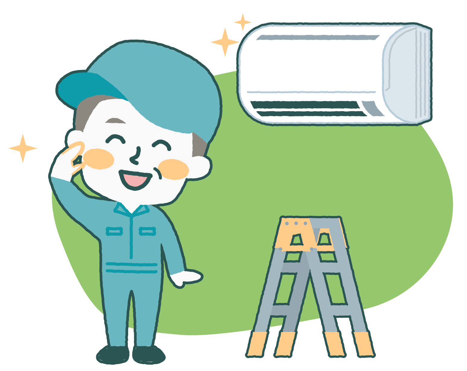 エアコンはカビなどの快適な住処です